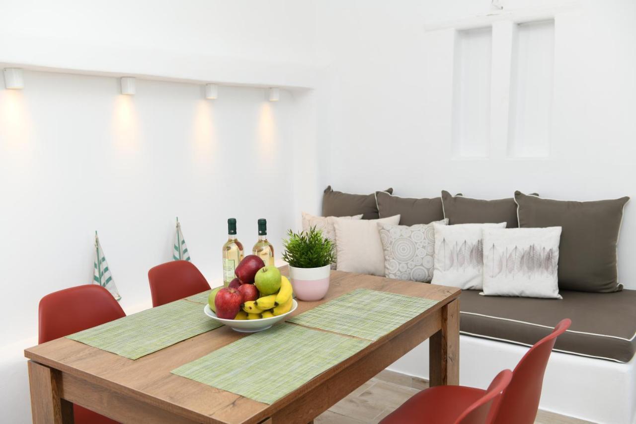 Superior Beachfront Apartment 1 With View To The Aegean Sea Panormos  Exteriér fotografie