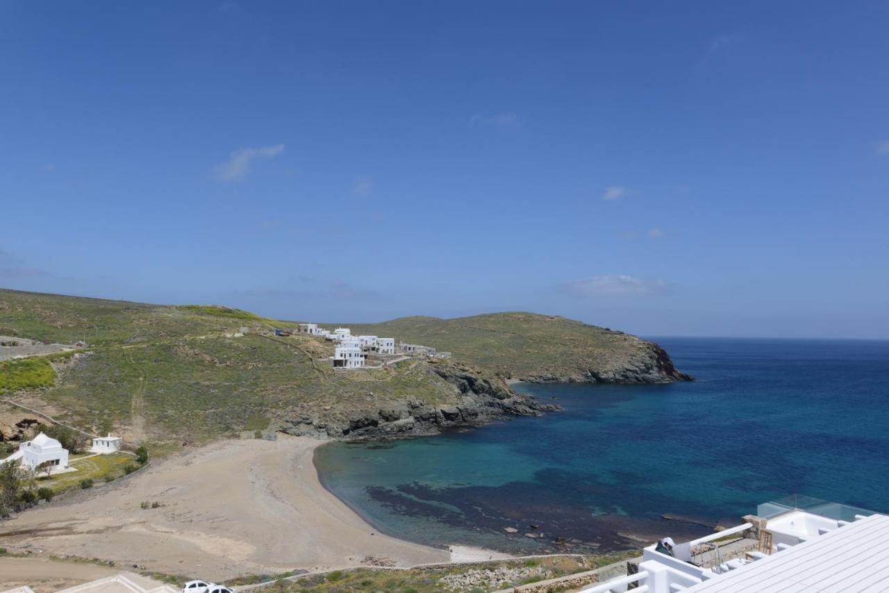 Superior Beachfront Apartment 1 With View To The Aegean Sea Panormos  Exteriér fotografie